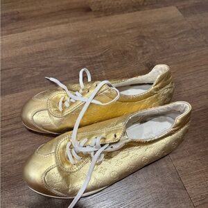 Louis Vuitton Gold Sneakers for Women